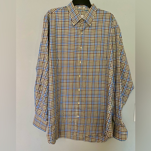 Peter Millar Men's Multicolor Checked Long Sleeve Button Down Shirt XL - Picture 3 of 8